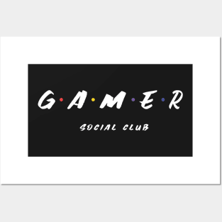 Gamer Social Club for Video Games Fans Posters and Art